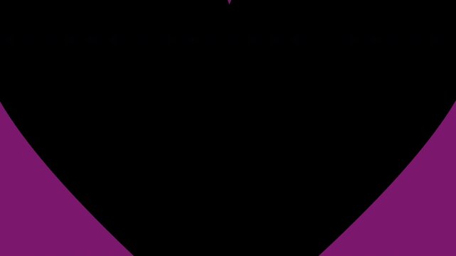 Shape transition animation. Star, love, flower and circle transition animation on transparent background