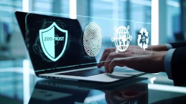 man working on laptop