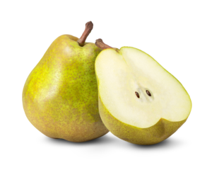 半分にカットされたラ・フランス