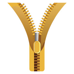 Close-up illustration of a golden zipper, symbolizing closure, opportunity, and access