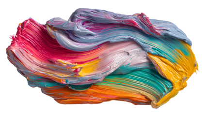 Colorful paint swirl