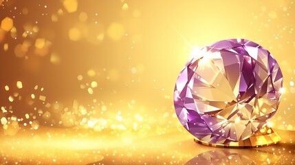 Diamond jewelry close-up, symbolizing love and eternity, Kpop style Spring Valentine's Day background poster