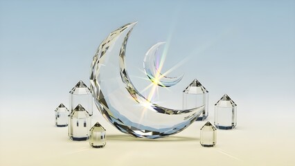 old fashioned clock and rusty metal door knocker on the wall illustration