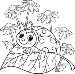 Vector Illustration of a Cute Garden Gnome with Shovel, Flower Pots, and an Educational Word Puzzle