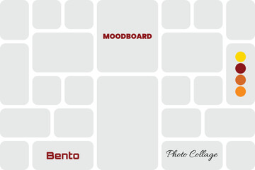 Balanced Bento Frame Moodboard Layout in 3:2 Aspect Ratio