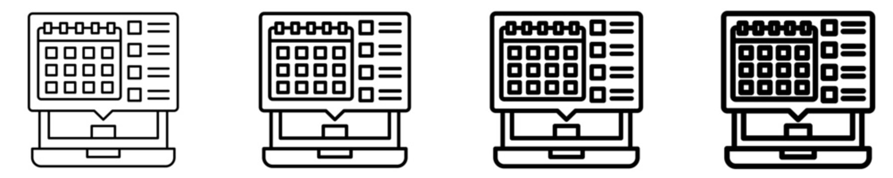 Schedule Management Icon Set Different Style Collection