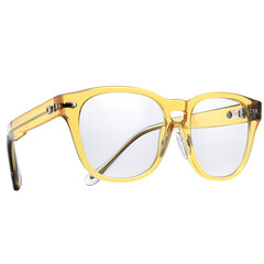 Stylish Square Women Glasses Frame with Spring Hinges. on wight background 