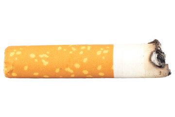 cigarette butts isolated on white background