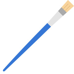 Blue paint brush