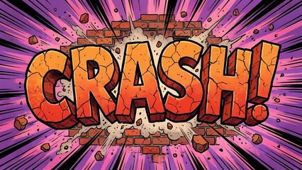 CRASH! Cracked Comic Text Effect