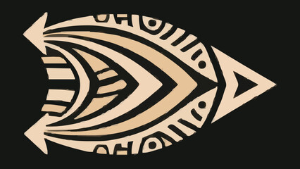 Black tribal tattoo design of a grunge lion head vector illustration featuring vintage rubber stamp art and a symbolic sign label