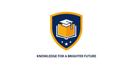 Modern Academy Logo Design – Educational Institution Symbol for High School and University Branding