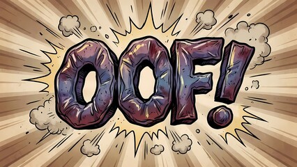 OOF! Squished Comic Text Effect