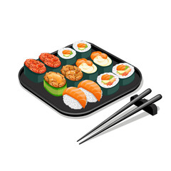 Premium Sushi Rolls Chopsticks Set © Nurnadhiah