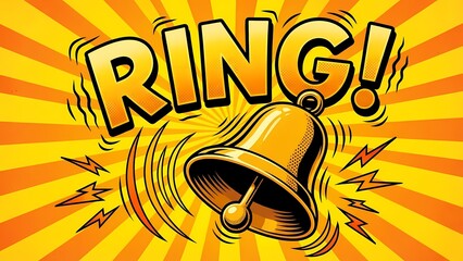 RING! Sound Comic Bell Text Effect