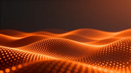 Abstract orange wave pattern