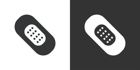 Adhesive Bandage icon. Solid glyph series icon