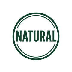 Natural icon logo seal vector on white background
Vector stamp icon