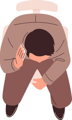 Business People Top View Illustration