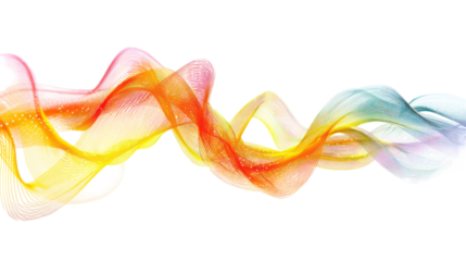 Abstract colorful wave flow