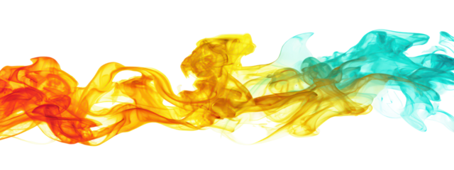 Abstract colorful smoke transition
