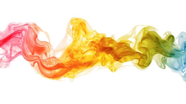 Abstract colorful smoke swirl - Powered by Adobe