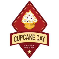 National Cupcake Day sticker