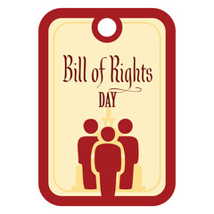 Bill of Rights Day label