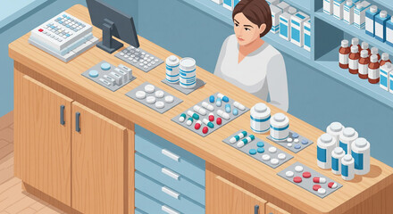 woman at the pharmacy