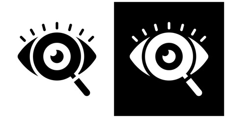 Observability Icon Set In White And Black Background