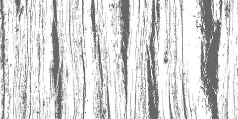 Distressed Wood Grain Texture Vector Grunge Background Overlay Black and White Charcoal Grey Vertical Planks Rough Rustic Surface Pattern