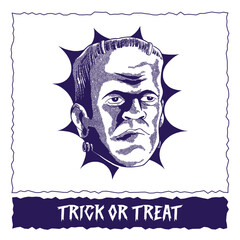 frank head vector illustration