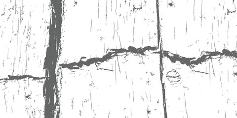 Vector Grunge Overlay Distressed Wood Texture Gray and White Background