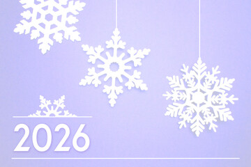 눈모양 배경에 2026년 글자이미지