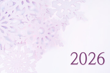 눈모양 배경에 2026년 글자이미지