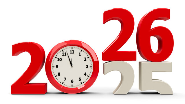 2025-2026 Clock dial