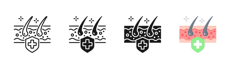 Dermatology Icon, Multi Styles Icon Set