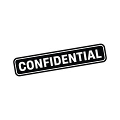 Confidential Stamp, Confidential Sign Template