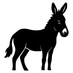 Fototapeta premium Donkey Illustration: A Classic Animal Drawing