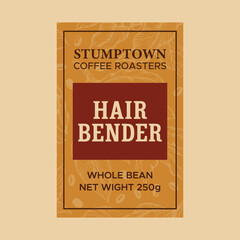 Classic Coffee Label Design &ndash; Monobean