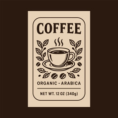Classic Coffee Label Design – Monobean