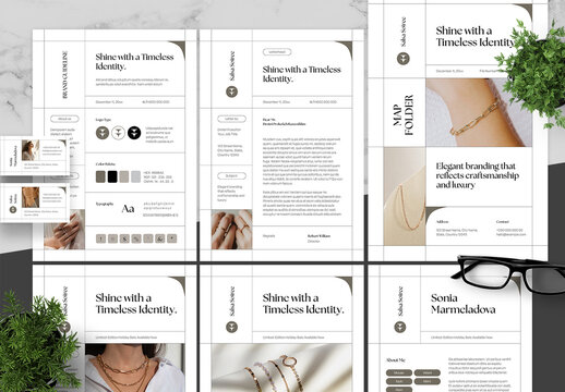 Beige And Black Brand Guidelines Jewelry Brand