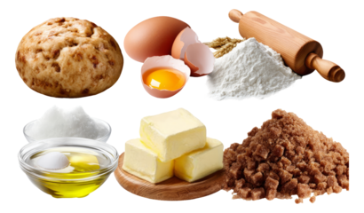Realistic Baking Components for Delicious Food Photography and Illustration Setup