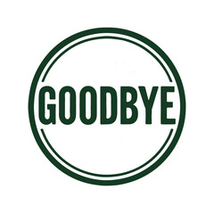 goodbye icon logo seal vector on white background
Vector stamp icon