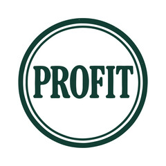profit icon logo seal vector on white background
Vector stamp icon