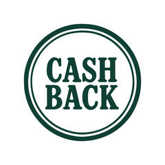 Cashback icon logo seal vector on white background
Vector stamp icon