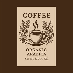 Classic Coffee Label Design – Monobean
