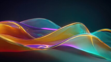 Neon light abstract art with glowing shapes, electric color schemes, vibrant contrast, and futuristic aesthetics suitable for digital media and creative projects