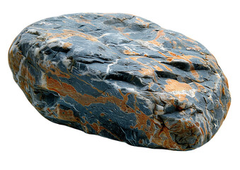 Grounding anxiety stone with temperature sensitive texture Isolated on a transparent background