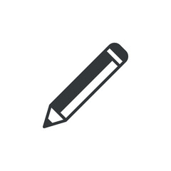 Pencil Drawing Stationery Icon Vector Template